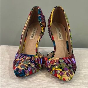 Steve Madden Multicolor Embellished Women's Heels